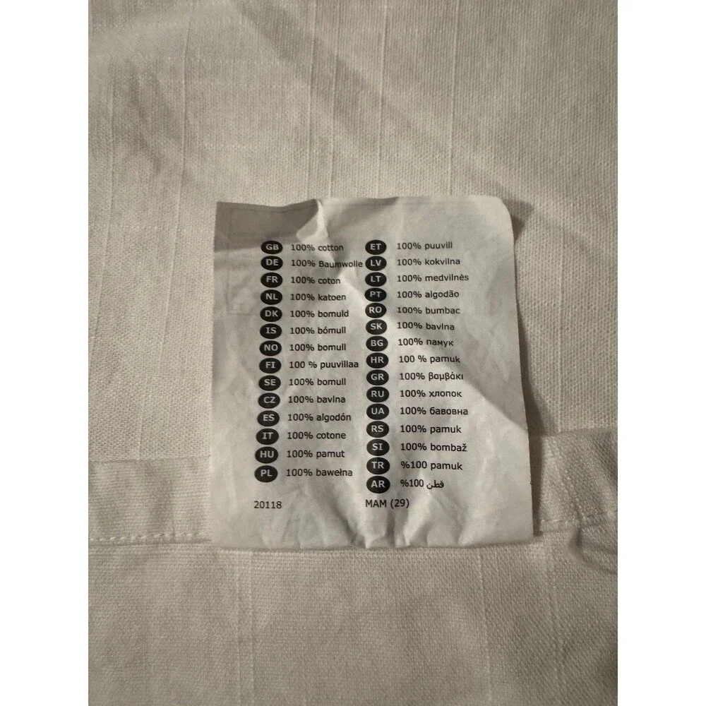 Ikea RITVA Curtains 2 Panels (1 pair) 100% Cotton (no Tie-Back) 56”x 96” White
